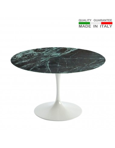 Round table green alps marble