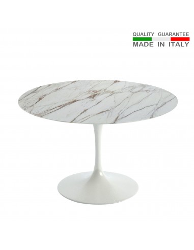 Round table Calacatta gold marble