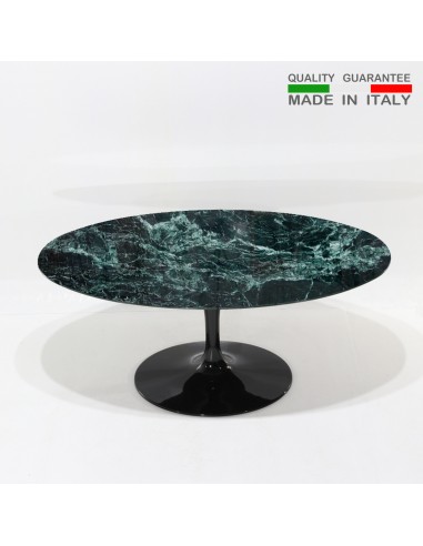 Oval Table Green alps marble